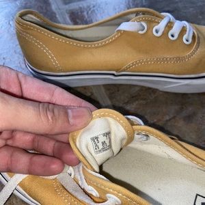 Yellow vans. Worn once didn’t fit